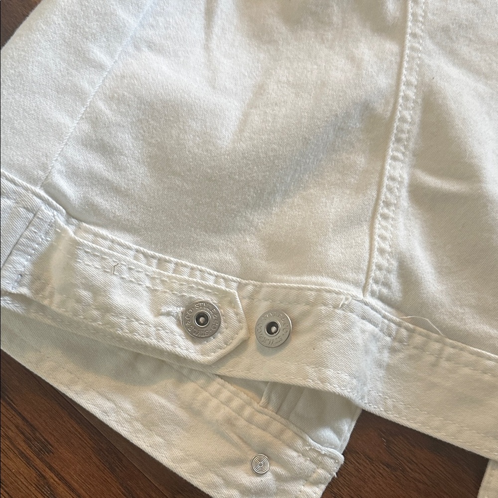 Style & Co White Denim Jacket - Picture 6 of 6